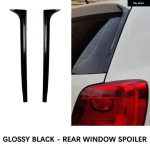 VW フォルクスワーゲン ポロ MK5 6R 6C 2011 - 17 リアウィンドウフィンモールディングサイドスポイラー ウィング トリム - Rear Trim
