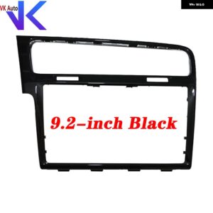 ピアノカラーブラック ゴルフ MK7 トリム 8インチ9インチスクリーン ベゼル ゴルフ 7 CD ラジオ プレート 装飾 フレーム パネル - 9.2-inch Black