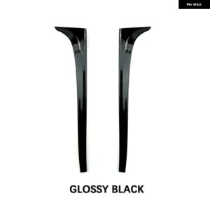 VW アクセサリー GOLF 7 MK7 GT 2014 - 18 ブラック リアウィンドウ サイドスポイラー ウィング トリム 2個 - Glossy Black