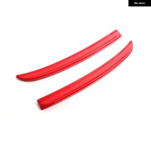 リアスポイラー エクステンションリップフィンミニクーパーF56 F55 2014+ S /JCWスポイラー レッドカーボンブラックカラーオートパーツ スタイリング - Red