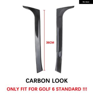 VW ゴルフ 6 MK6 GTI R GTD スタンダード 2008-2013 光沢ブラック リアウィンドウ サイド トランク スポイラー カナード カナード スプリッター - CB Golf 6 Standrad