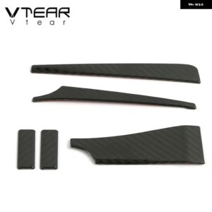 VTEAR マツダ3 BP インテリア モールディング カーボン カーセンター コンソール エア アウトレット デコレーション トリム カバー アクセサリー 2019-2022 - black