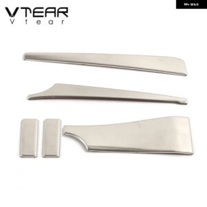 VTEAR マツダ3 BP インテリア モールディング カーボン カーセンター コンソール エア アウトレット デコレーション トリム カバー アクセサリー 2019-2022 - Silver