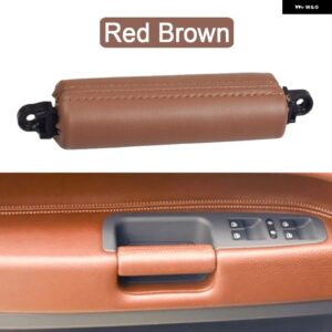 LHD RHD 内装運転席ドアレザープルハンドル VW フォルクスワーゲン トゥアレグ 2003 - 09 交換用 - Red Brown