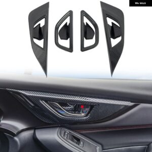 スバル WRX STI 2022 2023 2024 カーボンルック インテリア デコレーション カバー トリム カーアクセサリー スタイリング - inner handle trim