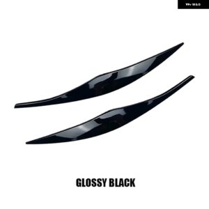 BMW アクセサリー 3シリーズ E90 E91 320I 330I ヘッドライト アイブロウ アイリッド 2005 - 11 セダン/ツーリング - black