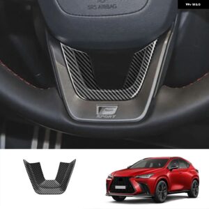 22 レクサス NX260 NX350H ステアリングホイール V字型スパンコール ステアリングホイール 装飾 アクセサリー インテリア - Carbon Fiber Texture