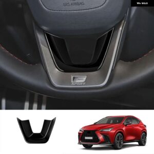 22 レクサス NX260 NX350H ステアリングホイール V字型スパンコール ステアリングホイール 装飾 アクセサリー インテリア - Bright black craft