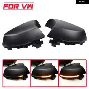 フォルクスワーゲン VW ポロ MK5 6R 6C 2009 - 2016 2017 ウィンカーランプ 流れるサイドウィング リアビューミラー ウィンカー ダイナミック 2個 - Yellow