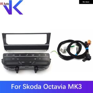 シュコダ オクタビア MK3?? LED タッチスクリーン エアコン スイッチ パネル フレーム 付き クールブライト ブラック 17G 907 044 - Set 2