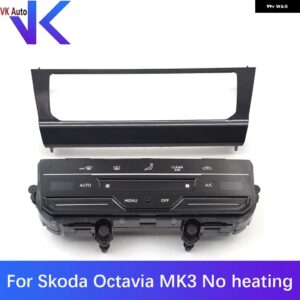 シュコダ オクタビア MK3?? LED タッチスクリーン エアコン スイッチ パネル フレーム 付き クールブライト ブラック 17G 907 044 - Set 6