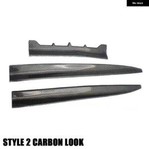 汎用 カースポイラー ルーフリアテールウィング トランク DIYリデコレーションオートレーシング プジョー 206 207クリオ4 マツダ CX5 アウディ A4 B8 - Style 2 carbon Look