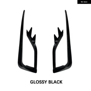 VW フォルクスワーゲン アクセサリー ゴルフ MK7.5 2017-2020 フロント フォグランプ ランプ アイブロウ フレーム ウインドゲージ アイリッドカバー トリム - black