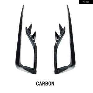 VW フォルクスワーゲン アクセサリー ゴルフ MK7.5 2017-2020 フロント フォグランプ ランプ アイブロウ フレーム ウインドゲージ アイリッドカバー トリム - CARBON