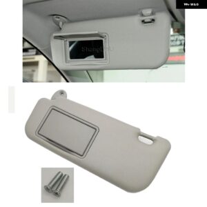 車内サン バイザー ミラー 付き トヨタ カローラ 2014-2018 74320-02B21 74310-02K91 - GRAY LEFT