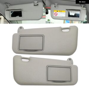 車内サン バイザー ミラー 付き トヨタ カローラ 2014-2018 74320-02B21 74310-02K91 - 1 Pair