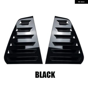 VW アクセサリー ゴルフ 7 7.5 MK7 MK7.5 GTI R GTD 2013-2019 車用 リアサイドウィンドウルーバー 通気口 フロントガラス 装飾 カバー - black