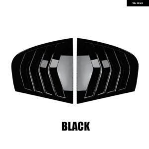 BMW アクセサリー 3シリーズ E90 320I 330I M3 2005-2011 車用 リアサイドウィンドウルーバー 通気口 フロントガラス 装飾 カバー - black