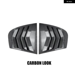 BMW アクセサリー 3シリーズ E90 320I 330I M3 2005-2011 車用 リアサイドウィンドウルーバー 通気口 フロントガラス 装飾 カバー - Carbon Look