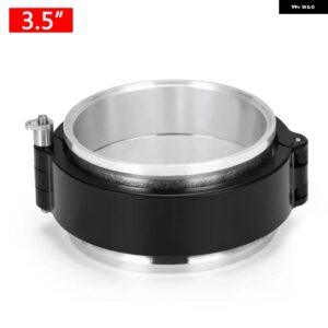 1ピース 3.5インチ 4.0インチ クランプ システム アセンブリ 排気Vバンドクランプ クイックリリース OD排気/インタークーラー パイプ /ターボ - 3.5inch　NO　LOGO