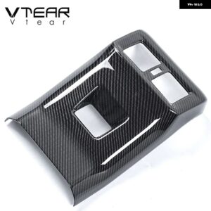 トヨタ RAV4 2019 - 22 インテリア アクセサリー 車リア アームレスト エア アウトレット トリム パネル カバー ABS インテリア デコレーション - black