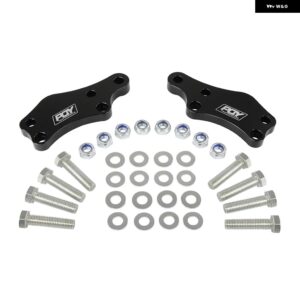 ビレット アルミ T-6061 ステアリングロック アダプター 回転角を約+25%増加 チューニングキット トヨタ JZX100 レクサス IS200 IS300 - Black PQY logo