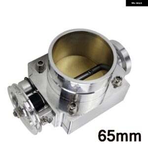 LIZHI- 65MM 70MM 80MM 90MM スロットルボディ パフォーマンスインテーク マニホールド ビレット アルミ ハイフロー - 65MM SILVER