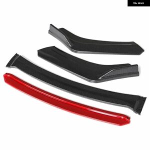 MINI COOPER R55 R56 F55 フロント バンパー リップスポイラー スプリッター ブラック レッド 汎用 フロントショベル バンパー フロントリップ - Carbon Red