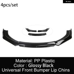 MINI COOPER R55 R56 F55 フロント バンパー リップスポイラー スプリッター ブラック レッド 汎用 フロントショベル バンパー フロントリップ - black