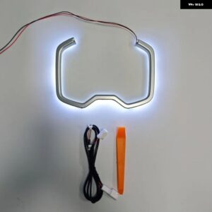 トヨタ RAV4 2019-2024 カーアクセサリー ABS プラスチック LEDライト インナーウォーターカップ ホルダー デコレーションカバー トリム ABS 1個 - White