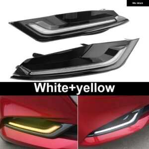 マツダ3 BP 2019 - 22 アクセサリー LED デイタイム ランニングライト フォグランプ ウィンカー付き 車 外装 カスタム - Two colors
