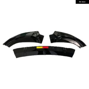 フロント バンパー リップスポイラー スプリッター ディフューザー アウディ A6 C8 2019 - 23スポーツフロントショベルプロテクションフロントリップ - Gloss Black