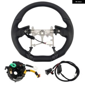 トヨタ 4RUNNER 2010-2023 / TUNDRA 2014-2021 専用 パンチングレザー ステアリングホイール - heated black