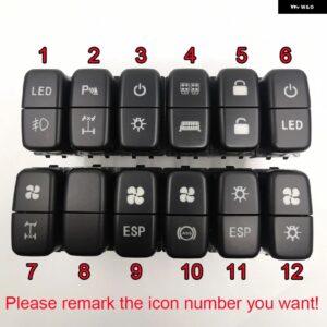 三菱 デリカランサーX レトロパワーオンオフサプライ スポットライト レーダーファン セントラ ルロック LEDライト デュアルスイッチ - 1 Pc other icon