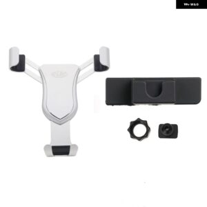 VW フォルクスワーゲン ティグアン I 2009-2016 / ポロ V 6C 2014-2017 車用 ダッシュボード クリップ 携帯電話 ホルダー クレードル - Silver