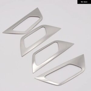 カーアクセサリー プジョー 3008 5008 GT 2017 - 22 ステンレス インテリア ドアハンドル ボウルカバー トリム 4個 - Silver