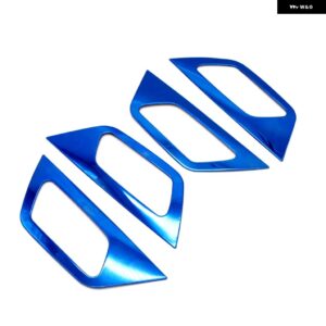 カーアクセサリー プジョー 3008 5008 GT 2017 - 22 ステンレス インテリア ドアハンドル ボウルカバー トリム 4個 - blue