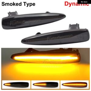 レクサス LED ダイナミックサイドマーカー ウィンカーライト シーケンシャル ウィンカーライト 2個 IS F LS460/460L 600HL LX570 - Dynamic Smoked Black