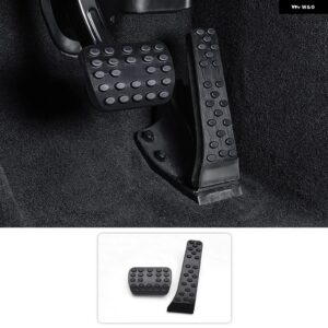 メルセデス ベンツ E クラス W214 2024 /C クラス 2022-2024 カーアクセサリー アルミゴム製 カーブレーキフットペダル ペダル パッド カバー - black