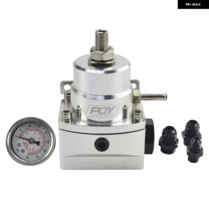 LIZHI RACING - AN8 高圧燃料レギュレーター ブースト付き - 8AN 8/8/6 EFI 燃料圧力レギュレーター ゲージ付き LZ7855 - Silver