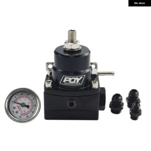 LIZHI RACING - AN8 高圧燃料レギュレーター ブースト付き - 8AN 8/8/6 EFI 燃料圧力レギュレーター ゲージ付き LZ7855 - black