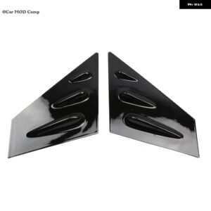 カーアクセサリー スバル WRX STI セダン 2015-2020 ABS フロントウィンドウルーバーシャ??ッターカバー トリム 2個 - Glossy Black