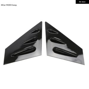 カーアクセサリー スバル WRX STI セダン 2015-2020 ABS フロントウィンドウルーバーシャ??ッターカバー トリム 2個 - Carbon Fiber Printed