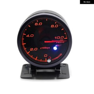 DRAGON GAUGE 60MM ブースト/水温/油温/ 油圧 /電圧/回転数/空燃比/排気ガスゲージ ブラックカラー デュアルLEDカラー ディスプレイ - oil press