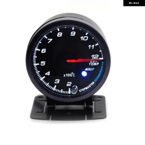 DRAGON GAUGE 60MM ブースト/水温/油温/ 油圧 /電圧/回転数/空燃比/排気ガスゲージ ブラックカラー デュアルLEDカラー ディスプレイ - Exhaust gas temp