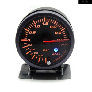 DRAGON GAUGE 60MM ブースト/水温/油温/ 油圧 /電圧/回転数/空燃比/排気ガスゲージ ブラックカラー デュアルLEDカラー ディスプレイ - Boost 3bar