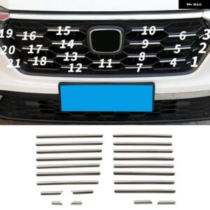 ホンダ CR-V CRV ハイブリッド 2023 2024 2025 シルバー ミドルセンター グリル インサートモールディングストリップ 装飾 カバー トリム カー スタイリング - Except Hybrid