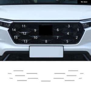 ホンダ CR-V CRV ハイブリッド 2023 2024 2025 シルバー ミドルセンター グリル インサートモールディングストリップ 装飾 カバー トリム カー スタイリング - Hybrid