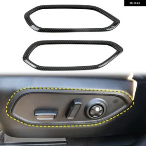 ジープ グランド チェロキー L 2022 - 25 カーボン スタイル カーシート ボタン デコレーション カバー トリム カー スタイリング - C