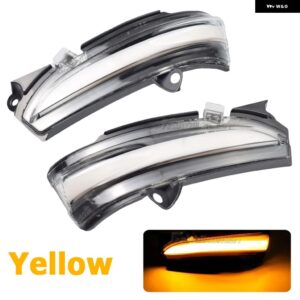 FORD MONDEO MK5 2014-2019 MK V 5 ダイナミックウィンカー LED カーチューニング サイドミラー ライト ウィンカーランプ リピーター インジケーター - Yellow-crystal